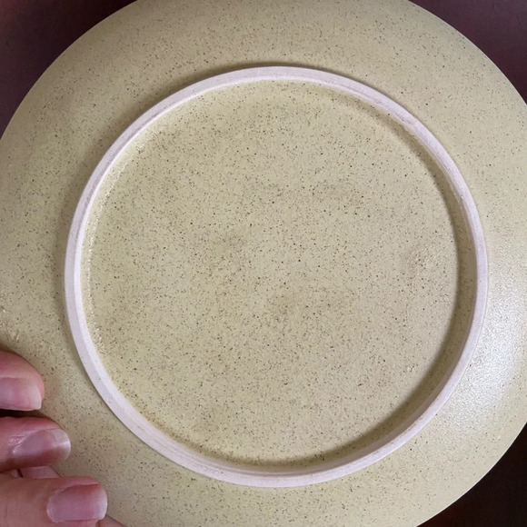 Franciscan Earthenware Floral 8” plates w Green 2 Tan Oatmeal California Set 4 - Picture 10 of 12
